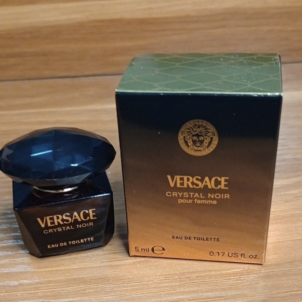 Versace Crystal Noir Mini — Black & Gold Accent